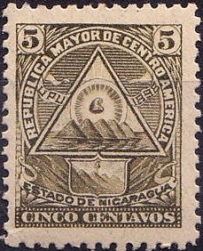 Coat of arms in a triangle