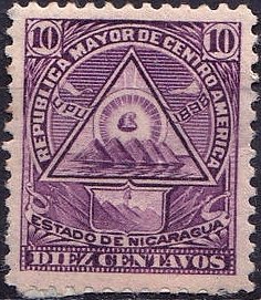 Coat of arms in a triangle