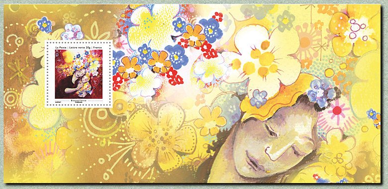 Philatelic souvenir "The simple bonheurs"