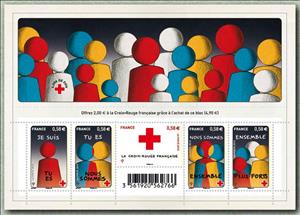 Booklet, Red Cross Carnet 2013, France,  , Red Cross and Red Crescent