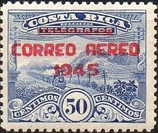 Telegraph stamps with overprint