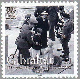 HM Queen Elizabeth II's visit to Gibraltar 1954