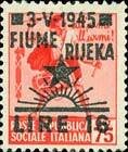 Italy Stamp Overprint "FIUME RIJEKA"