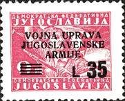 Yugoslavia Stamp Overprint "VOJNA ... ARMIJE"