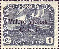 Overprinted "Valore globale" Type II (boldface) Big