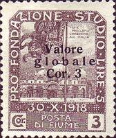 Overprinted "Valore globale" Type II (boldface)