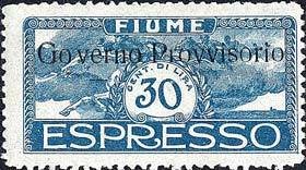 Stamp, Espresso "Governo Provisorio", Italian colonies, territories and occupations,  