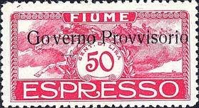 Stamp, Espresso "Governo Provisorio", Italian colonies, territories and occupations,  