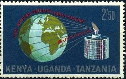 Earth and satellite