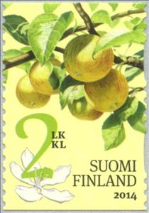 Stamp, Apple, Finland,  , Fruits, Plants (Flora)