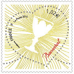Stamp, Heart of Baccarat, France,  , Hearts