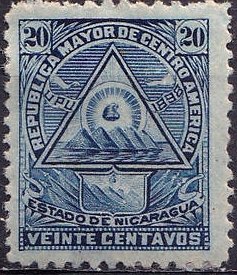 Coat of arms in a triangle