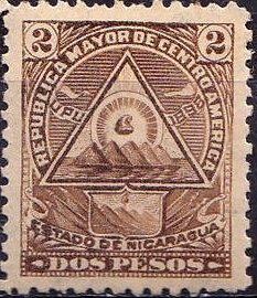 Coat of arms in a triangle