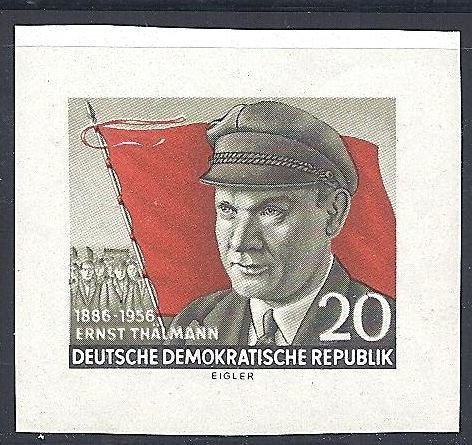 Ernst Thälmann (1886-1944), politician, red flag