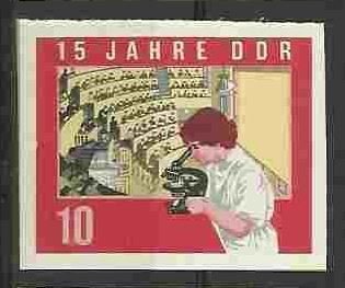 Stamp, Student, auditorium, Germany, Democratic Republic,  