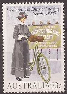 Stamp, District Nurse, Australia,  
