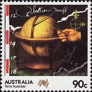 Stamp, Globe & Hand, Australia,  , Colonisation