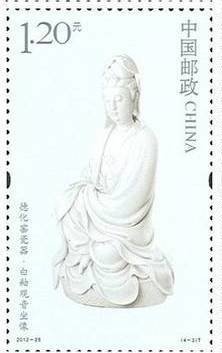 Seated Guanyin in White Glaze