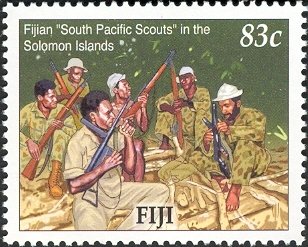 Stamp, Fijian "South Pacific Scouts" in the Solomon Islands, Fiji,  
