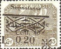 Stamp, Segnatasse "Valore Globale" Type II(boldface) bigsize, Italian colonies, territories and occupations,  