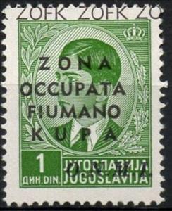 Stamp, Yugoslavia Stamp Overprint "Fiumano Kupa", Italian colonies, territories and occupations,  