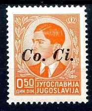 Yugoslavia Stamp Overprint "Co. Ci."