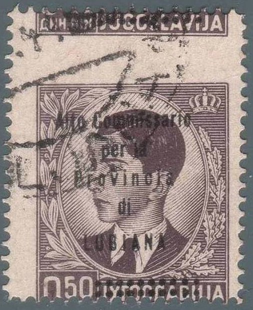 Yugoslavia Stamp Overprint "Alto..LUBIANA"