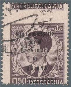 Stamp, Yugoslavia Stamp Overprint "Alto..LUBIANA", Italian colonies, territories and occupations,  
