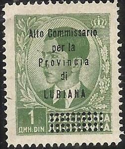 Stamp, Yugoslavia Stamp Overprint "Alto..LUBIANA", Italian colonies, territories and occupations,  