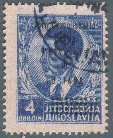 Yugoslavia Stamp Overprint "Alto..LUBIANA"