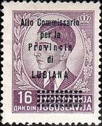 Yugoslavia Stamp Overprint "Alto..LUBIANA"