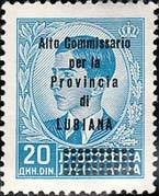 Stamp, Yugoslavia Stamp Overprint "Alto..LUBIANA", Italian colonies, territories and occupations,  