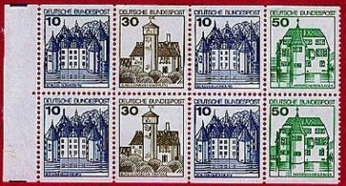 Booklet Pane, Stamp sheet, Germany, Federal Republic,  