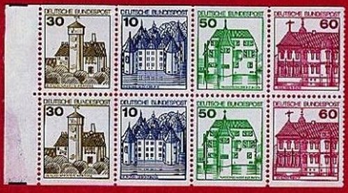 Booklet Pane, Stamp sheet, Germany, Federal Republic,  