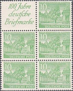 Booklet Pane, Stamp sheet, Berlin,  