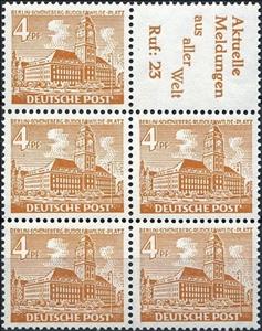 Booklet Pane, Stamp sheet, Berlin,  