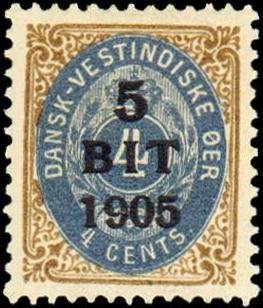 Numeral type surcharged