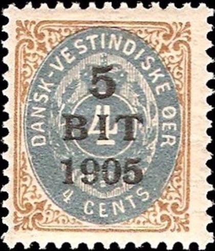 Numeral type surcharged