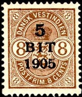 Numeral type surcharged