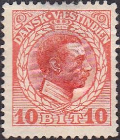 Stamp, King Christian X, Danish West Indies,  , Heads of State, Kings