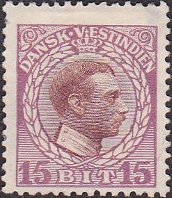 Stamp, King Christian X, Danish West Indies,  , Heads of State, Kings