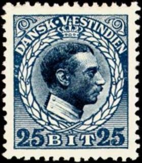 Stamp, King Christian X, Danish West Indies,  , Heads of State, Kings