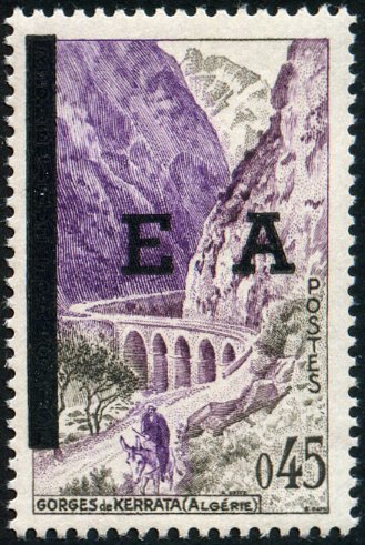 Overprinted “EA”