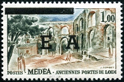Overprinted “EA”
