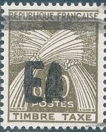 Stamp, Overprinted “EA”, Algeria,  