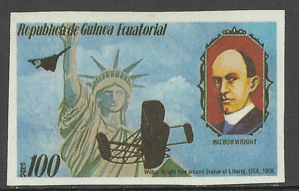 Flies around Statue of Liberty (1908) and W. Wright