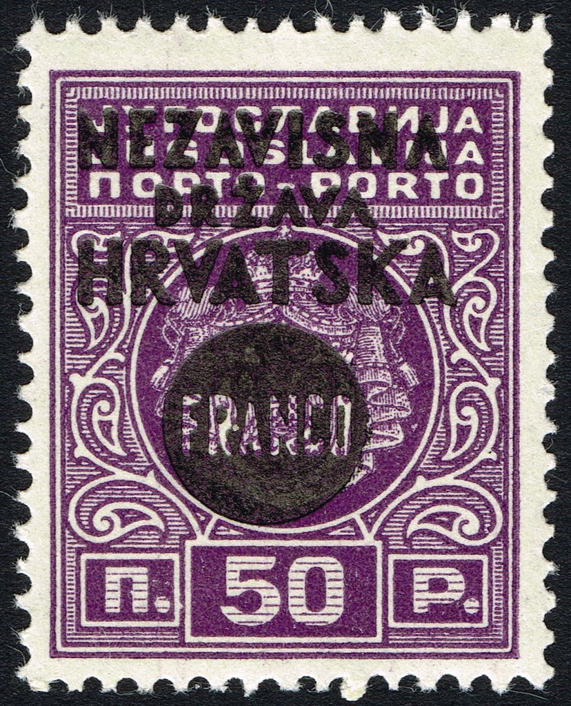 Overprint on Porto Stamp