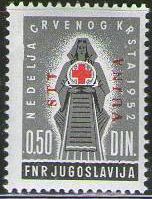 Stamp, Red Cross, Trieste, Zone B,  