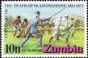 Stamp, David Livingstone (1813-1873), Zambia,  