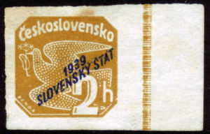 Czechoslovakia Stamps overprinted  1939 Stat 
